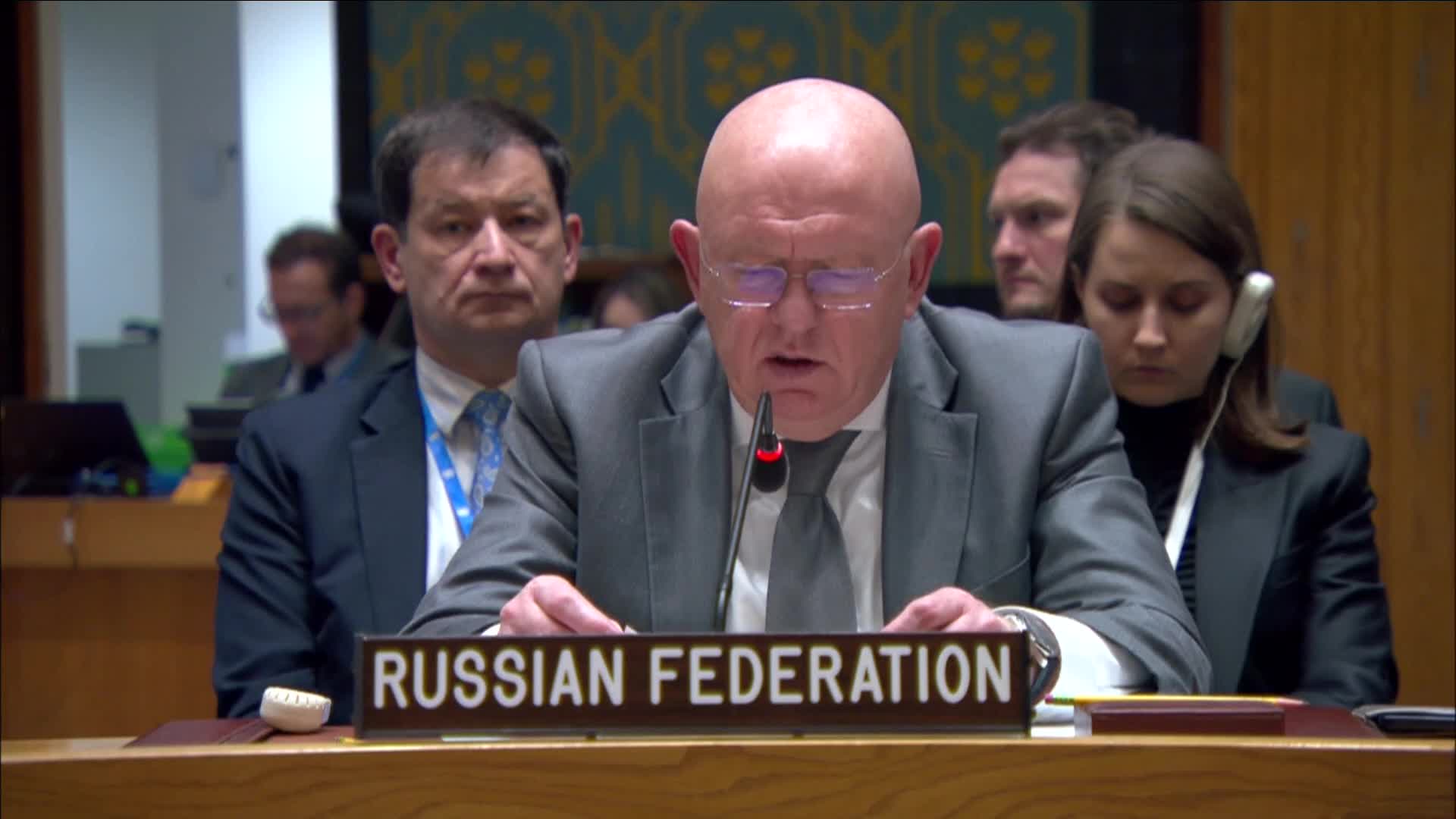 السفير الروسي لدى الأمم المتحدة فاسيلي نيبينزيا